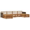 vidaXL Conjunto de sof&aacute;s de exterior 6 uds. Madera de Acacia S&oacute;lida