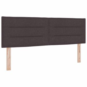 vidaXL Cabecero con cabecera Marr&oacute;n Oscuro 160 cm Cuero sint&eacute;tico