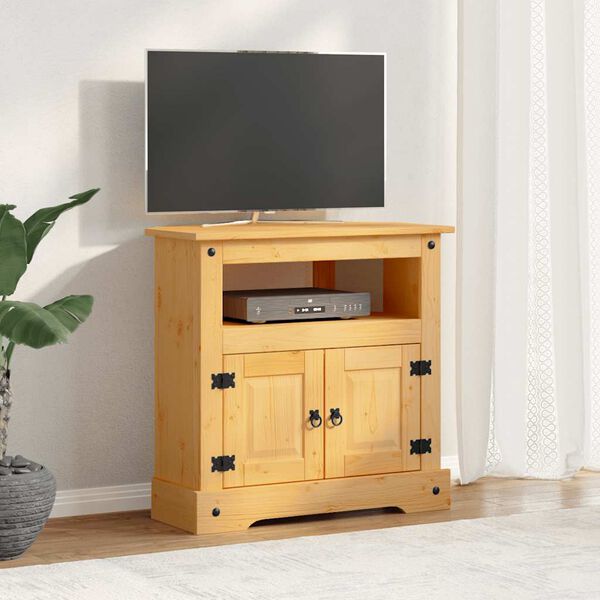 vidaXL Mesa consola Corona Range de pino mexicano 80x43x78 cm