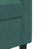 vidaXL Sillón de terciopelo verde oscuro 60 cm