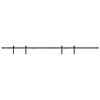 vidaXL Kit de puerta corredera de armario acero carbono 244 cm
