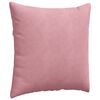 vidaXL Cojines de sofá 2 pcs Rosa 60 x 60 cm Tela de pana