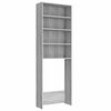 vidaXL Armario de lavadora gris Sonoma 64x24x190 cm