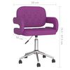 vidaXL Silla de comedor giratoria de cuero sint&eacute;tico morado