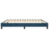 vidaXL Estructura de cama con somier terciopelo azul oscuro 160x200cm