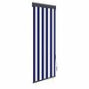 vidaXL Estor enrollable de exterior azul y blanco 60x250 cm