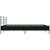 vidaXL Estructura de cama madera de ingenier&iacute;a y metal negro 200x200cm
