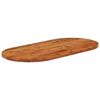 vidaXL Tablero de mesa ovalado madera maciza de acacia 100x50x2,5 cm
