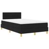 vidaXL Cama tipo Box Spring con colch&oacute;n Negro 120 x 200 cm tela
