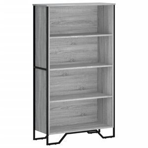 vidaXL Estanter&iacute;a madera de ingenier&iacute;a gris Sonoma 80x31x137,5 cm