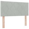 vidaXL Cabecero LED Gris Claro 100 cm Terciopelo