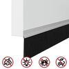 vidaXL Sellos de cepillo para puertas autoadhesivos 6 pcs Plateado