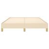 vidaXL Cama sin colch&oacute;n tela color crema 140x190 cm