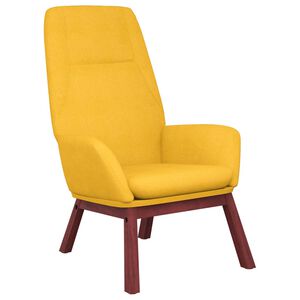 vidaXL Sill&oacute;n de relax de tela amarillo mostaza