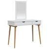vidaXL Conjunto de Mesa de Tocador FAUSKE 2 uds. Blanco