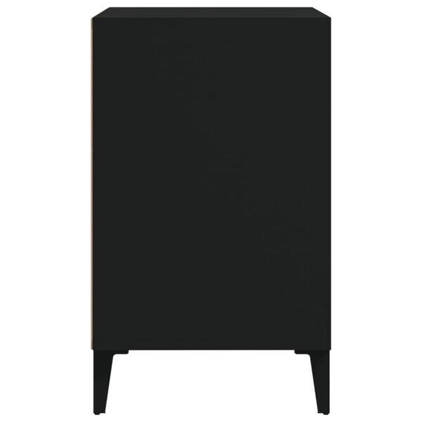 vidaXL Mueble zapatero madera contrachapada negro 102x36x60 cm