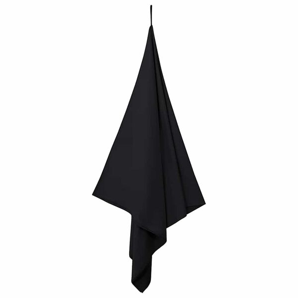 vidaXL Toallas Deportivas 2 pcs Negro 180 x 90 cm