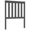 vidaXL Cabecero de cama madera maciza de pino gris 81x6x101 cm
