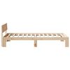 vidaXL Estructura de cama Natural 80 x 200 cm Madera de pino macizo
