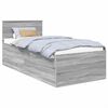 vidaXL Estructura de cama Gris Sonoma 75 x 190 cm Madera de ingenier&iacute;a