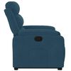 vidaXL Sill&oacute;n reclinable elevable de terciopelo azul