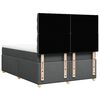 vidaXL Cama box spring con colch&oacute;n tela gris oscuro 140x200 cm