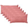 vidaXL Funda de almohada 6 uds. HOUTEN Rosa 40 x 70 cm Terciopelo