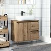 vidaXL Mueble de lavabo madera de ingenier&iacute;a roble artisan 65x33x60 cm
