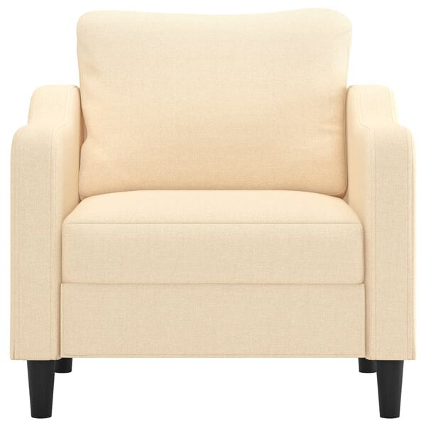 vidaXL Sill&oacute;n de tela color crema 60 cm