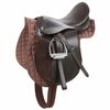 Kerbl Silla de montar Haflinger de cuero marr&oacute;n 32198