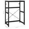 vidaXL Estructura de lavabo de hierro negro 59x38x83 cm