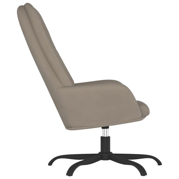 vidaXL Sillón de relax de terciopelo gris claro