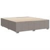 vidaXL Cama sin colch&oacute;n tela gris taupe 200x200 cm