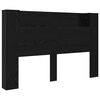 vidaXL Cabecero Roble Negro Madera de ingenier&iacute;a