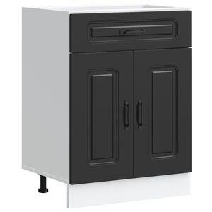 vidaXL Mueble bajo de cocina Kalmar madera de ingenier&iacute;a negra