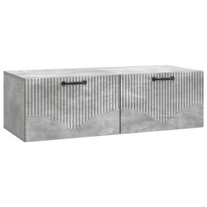 vidaXL Mueble para TV de pared Gris Hormig&oacute;n 98 x 41 x 30 cm