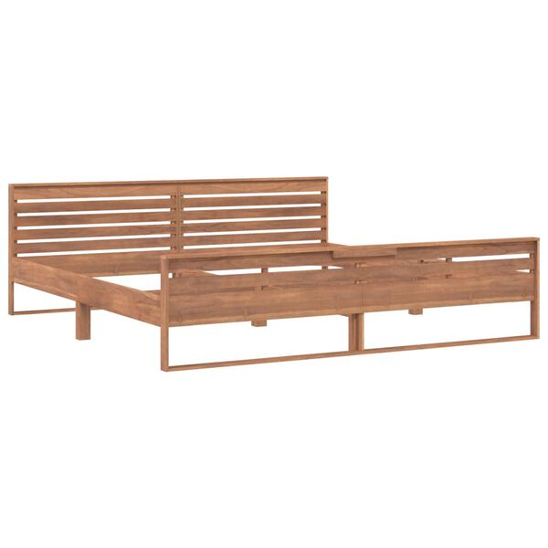 vidaXL Estructura de cama de madera de teca maciza 200x200 cm