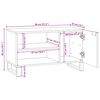 vidaXL Unidades de TV 80 x 33 x 46 cm Madera contrachapada