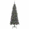 vidaXL &Aacute;rbol de Navidad artificial Verde 210 cm PVC, Pl&aacute;stico y Acero