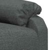 vidaXL Sillón de masaje de tela gris oscuro