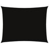 vidaXL Toldo de vela rectangular de tela oxford negro 6x8 m
