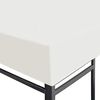 vidaXL Toldo de cenador 310 g/m² 4x3 m blanco crema
