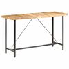 vidaXL Mesa de bar madera maciza de mango rugosa 180x70x107 cm