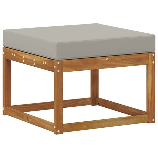 vidaXL Conjunto de sof&aacute;s de exterior 5 pcs Gris Natural y Claro