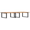 vidaXL Estante de lavabo de pared acero y madera maciza de acacia