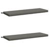 vidaXL Cojines para bancos SOEST 2 uds. 100% Poli&eacute;ster Gris