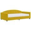 vidaXL Sof&aacute; cama con colch&oacute;n terciopelo amarillo 100x200 cm