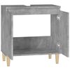 vidaXL Armario de lavabo madera contrachapada gris hormigón 58x33x60cm