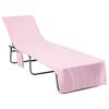 vidaXL Toallas de Reposera 2 pcs Rosa 210 x 75 cm