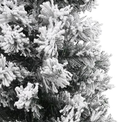 vidaXL Árbol de Navidad artificial verde con nieve PVC 120 cm